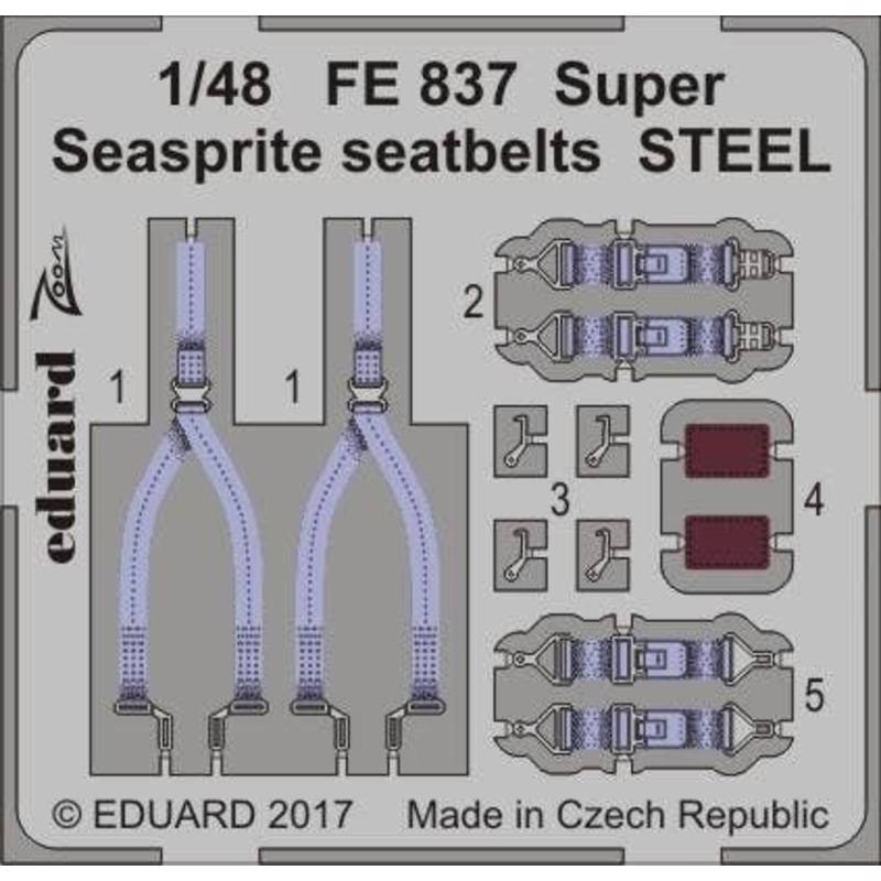 1/48 Super Seasprite Seatbelts Steel (for Kittyhawk)