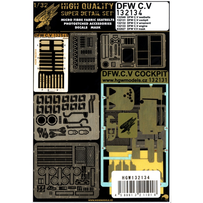 1/32 DFW C.V Super Detail Set (for Wingnut Wings)
