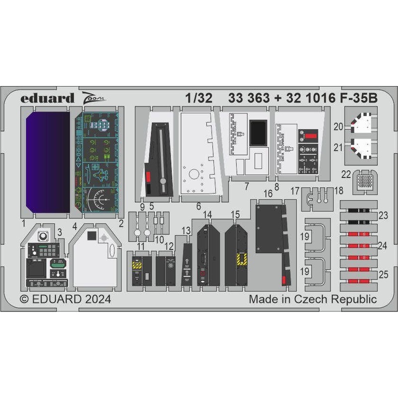 1/32 F-35B Photo etched (for TRUMPETER)