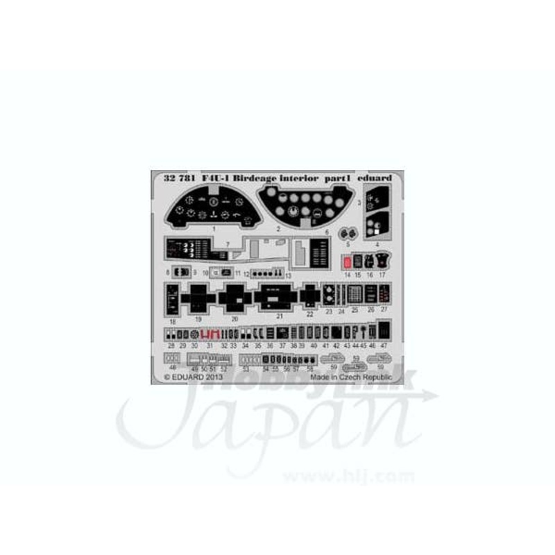 1/32 F4U-1 Birdcage Interior S.A. (for Tamiya)