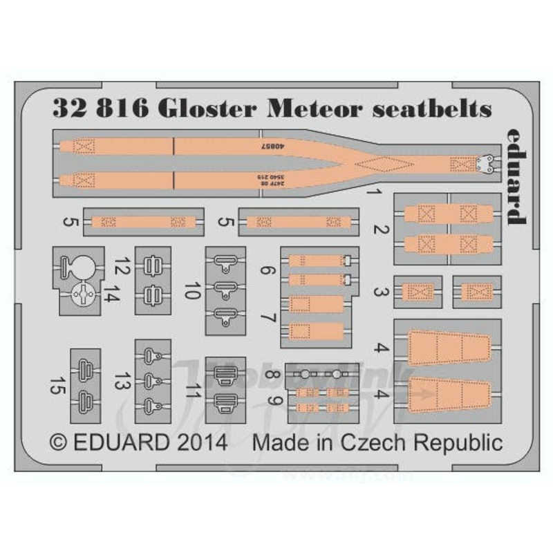 1/32 Gloster Meteor Seatbelts (HK Models)
