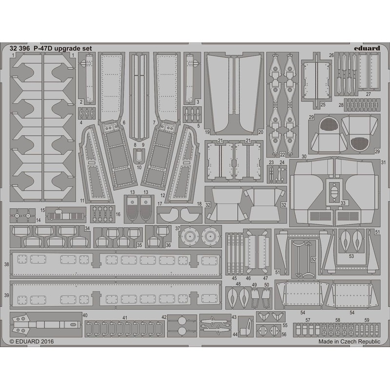 1/32 P-47D Upgrade Set (Eduard, Hasegawa)