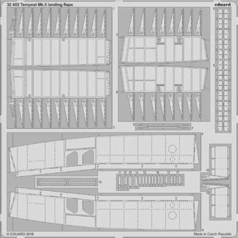 1/32 Tempest Mk.II Landing Flaps (Special Hobby)