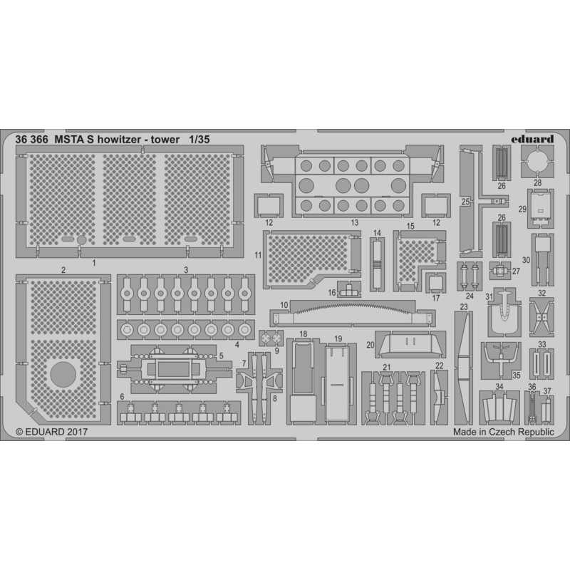 1/35 2S19 Msta S Howitzer Tower (for Zvezda)