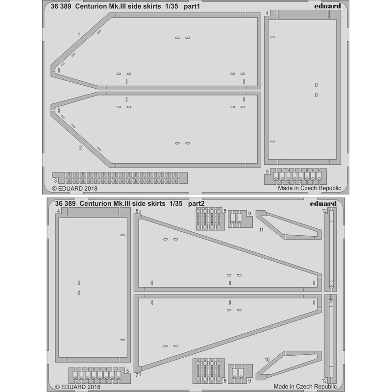 1/35 Centurion Mk.III Side Skirts (for Tamiya)