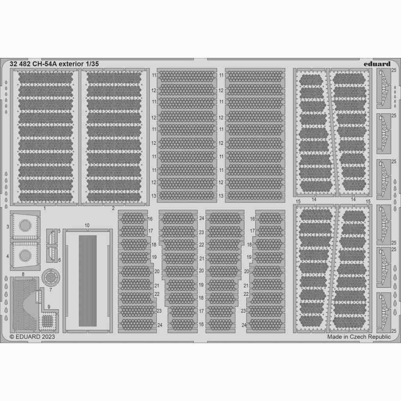 1/35 CH-54A Exterior Photo Etched Parts