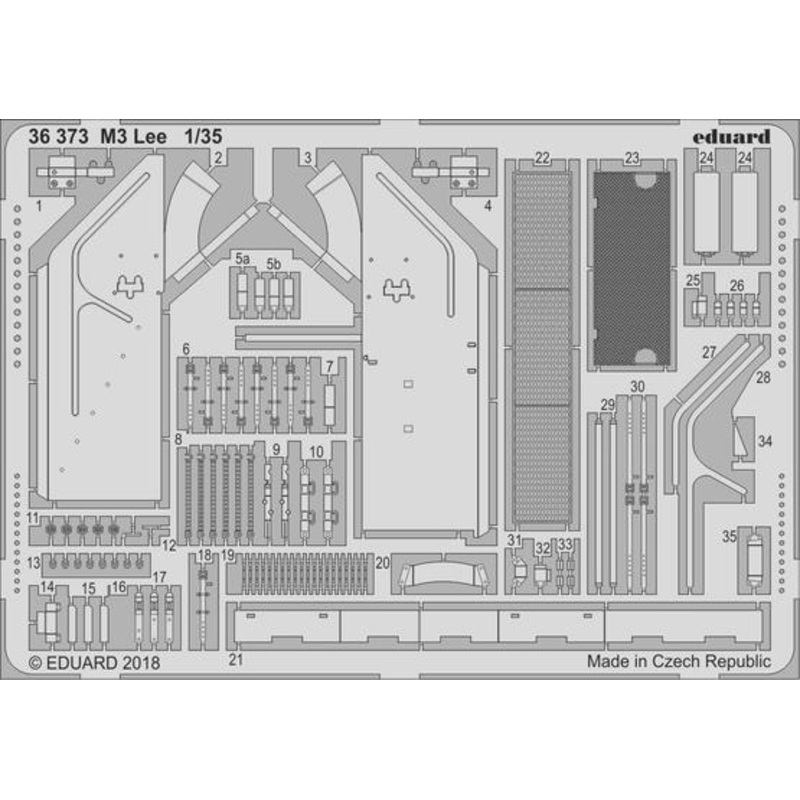 1/35 M3 Lee Photo-Etched Parts (for Takom)