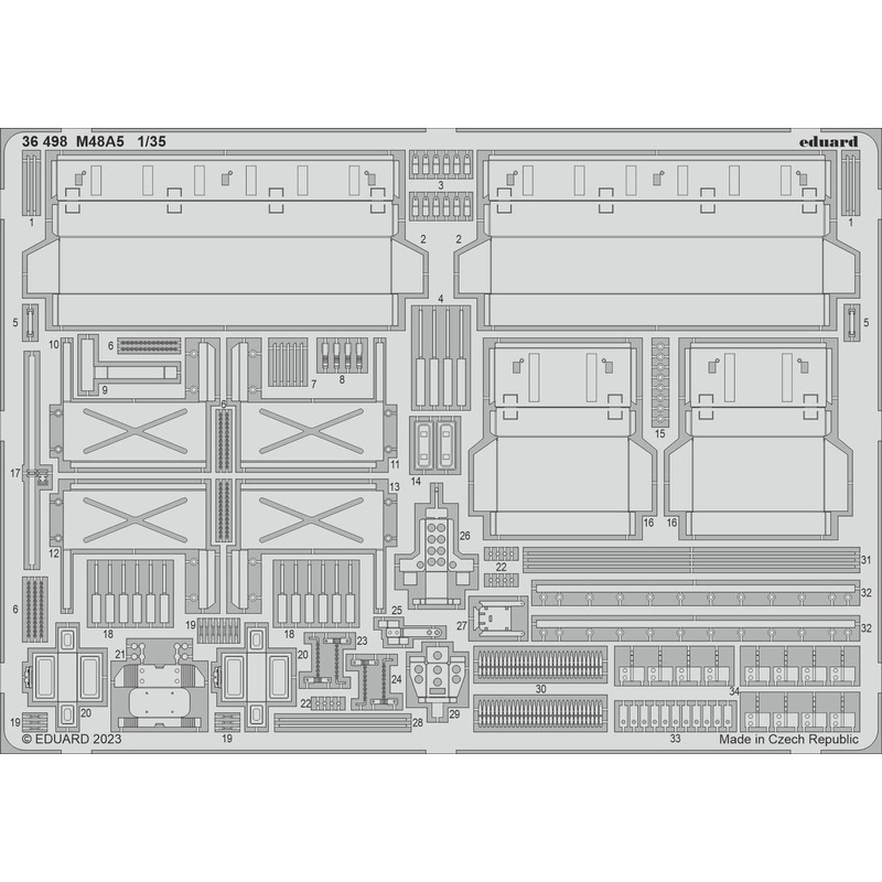 1/35 M48A5 Photo Etched Parts