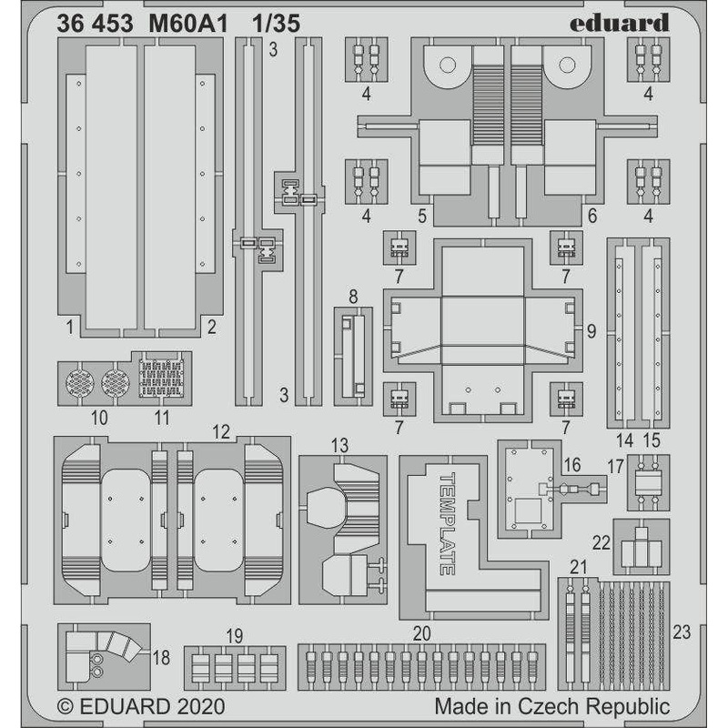 1/35 M60A1 Etched Parts (for Takom)