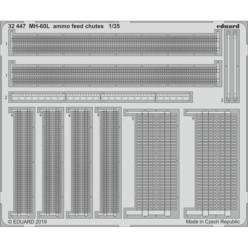 1/35 MH-60L Ammo Feed Chutes (for Kitty Hawk)