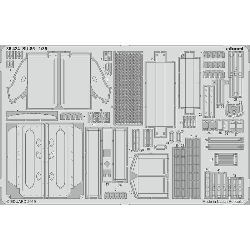 1/35 SU-85 Photo-Etched Parts (for Zvezda)