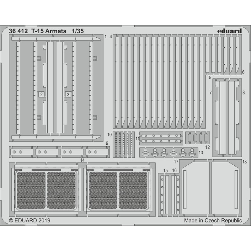 1/35 T-15 Armata Photo-Etched Parts (for Zvezda)