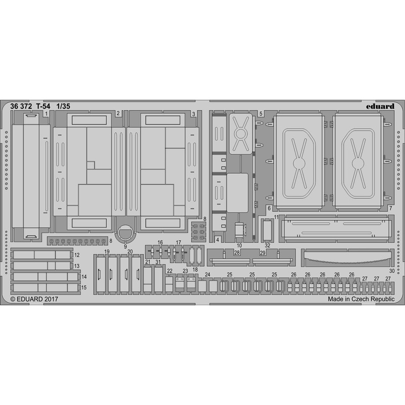 1/35 T-54 Photo-Etched Parts (for Miniart)