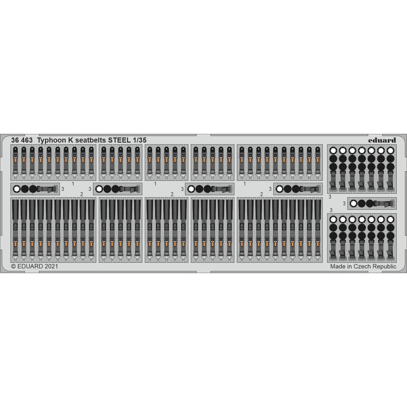 1/35 Typhoon K seatbelts STEEL (for ZVEZDA)