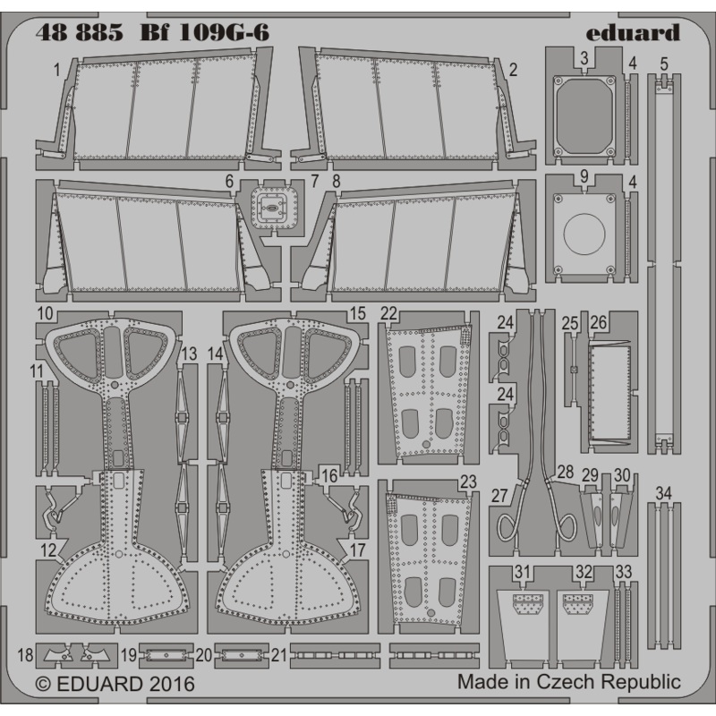 1/48 Bf 109G-6 (for Eduard)