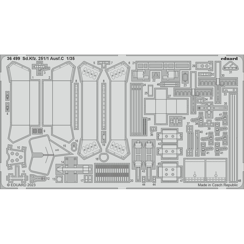 Sd.Kfz. 251/1 Ausf.C Photo Etched Parts