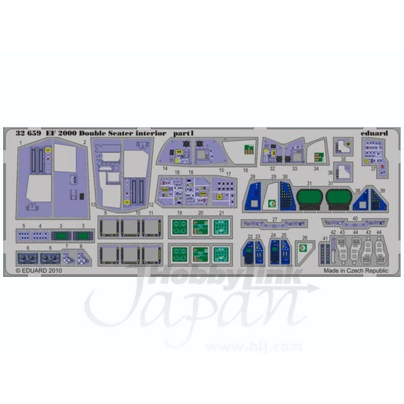 1/32 EF-2000 Two-seater Interior PE Set S.A. (for Trumpeter)