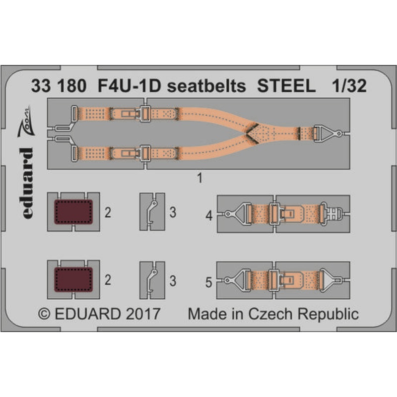 1/32 F4U-1D Seatbelts Steel (for Tamiya)