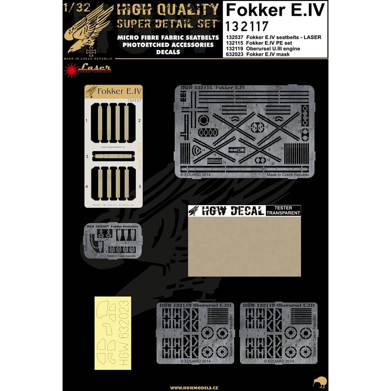 1/32 Fokker E.IV Super Detail Set (for Wingnut Wings)