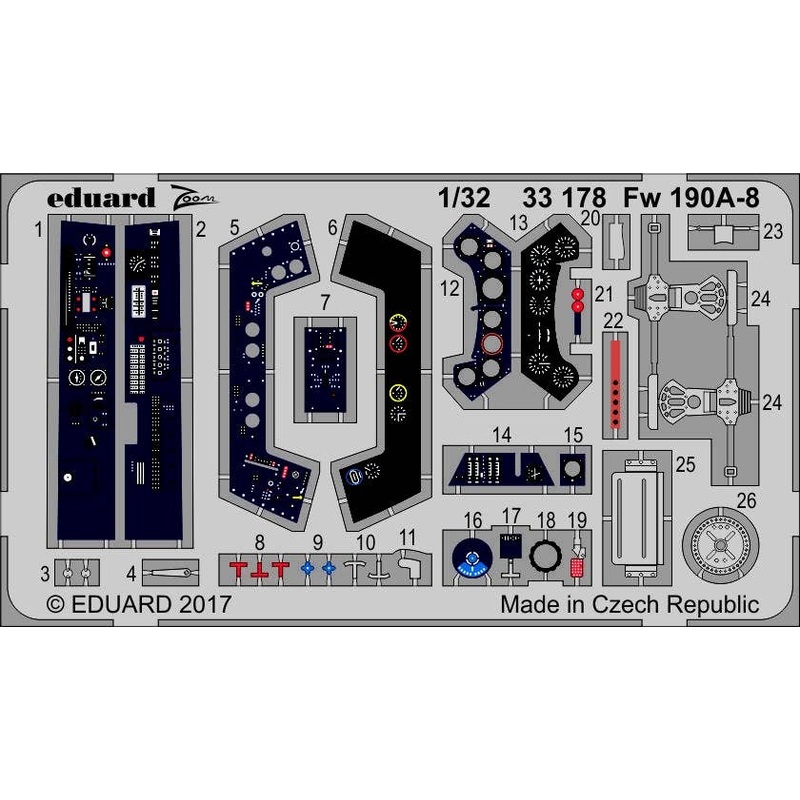1/32 Fw 190A-8 ZOOM Photo-Etched Set (for Revell)