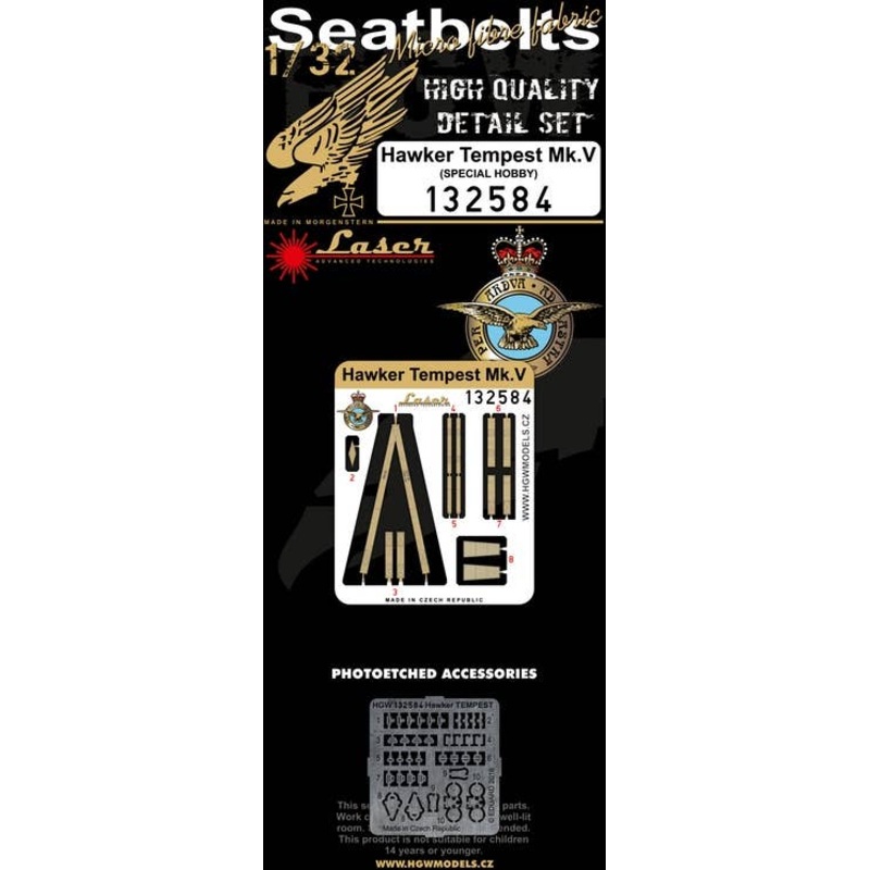 1/32 Hawker Tempest Mk.V Cloth Belts