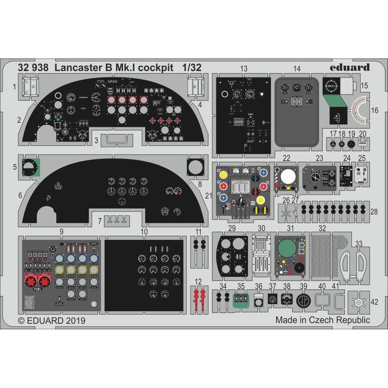 1/32 Lancaster B Mk.I Cockpit Photo-Etched Parts (for Hong Kong Models)
