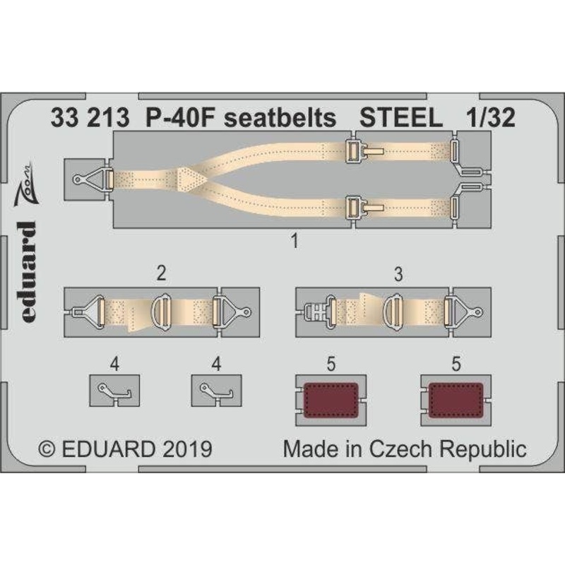 1/32 P-40F Seatbelts Steel (for Trumpeter)