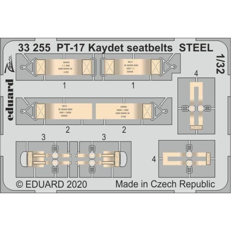 1/32 PT-17 Kaydet Seatbelts Steel (for Roden)