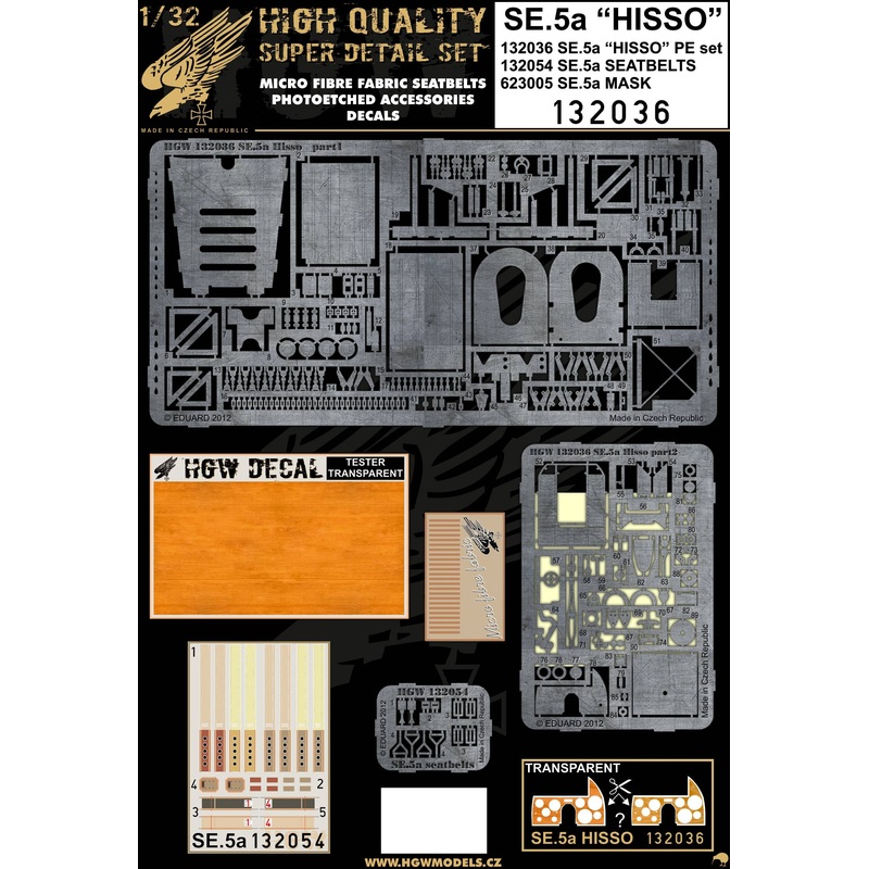 1/32 SE.5a HISSO Super Detail Set (for Wingnut Wings)