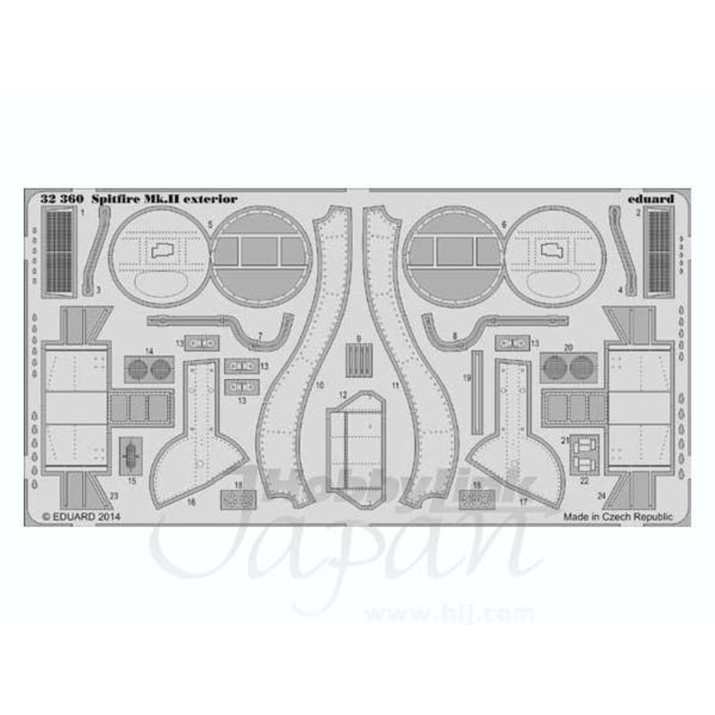 1/32 Spitfire Mk.II Exterior (for Revell)