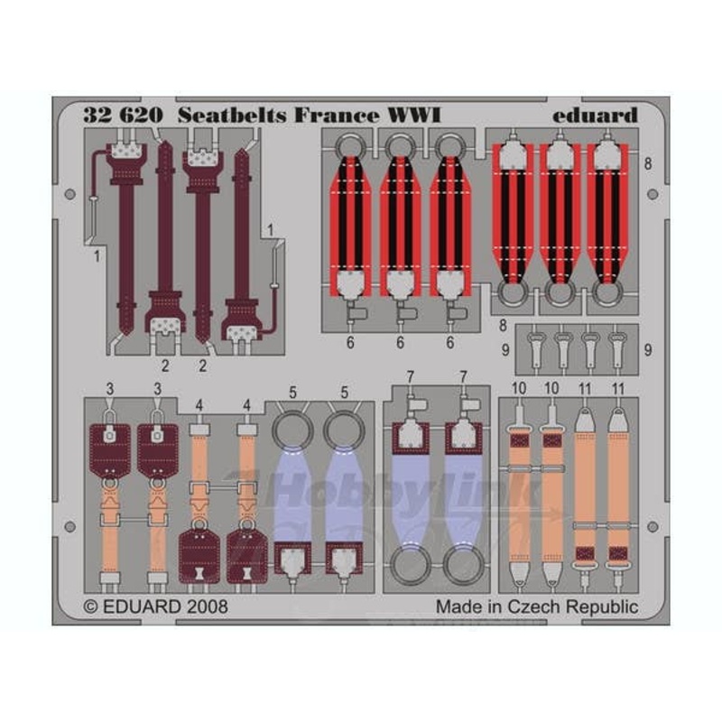1/32 WW.I France Seatbelts PE Set