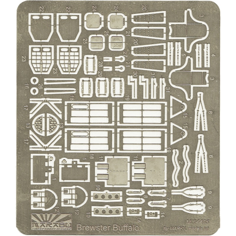 1/144 Brewster Buffalo Photo-Etched Parts (for MARK I. Models)