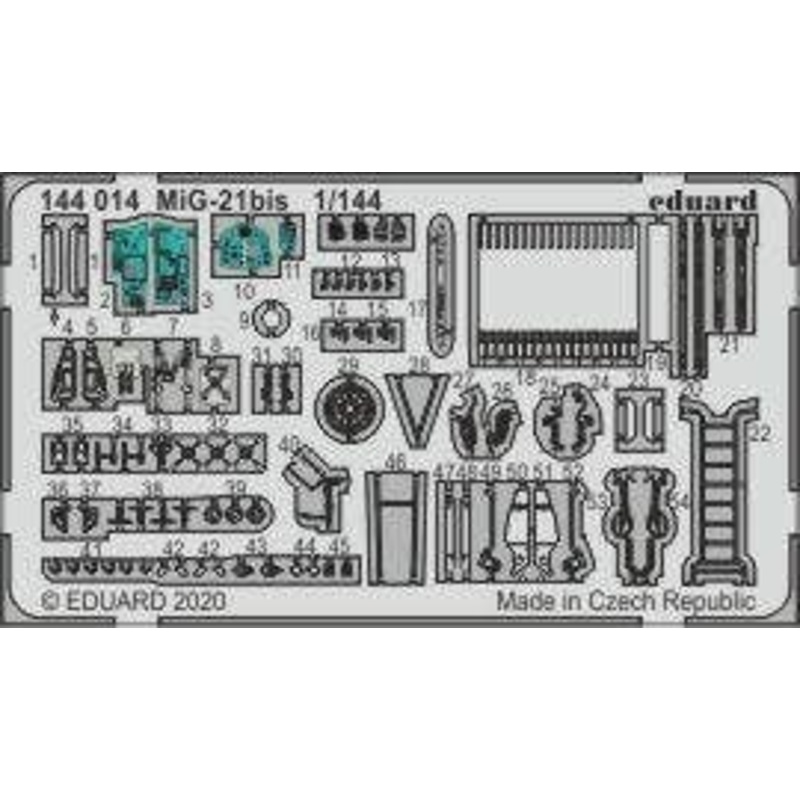 1/144 MiG-21bis Photo-Etched Parts (for Eduard)