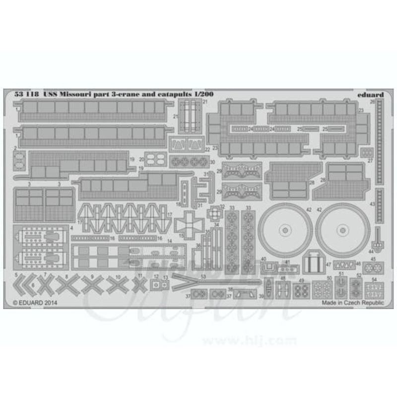 1/200 USS Missouri Part 3 Crane & Catapult (for Trumpeter)
