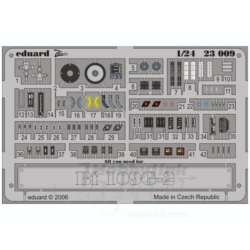 1/24 Bf109G-2 Placards (for Trumpeter)