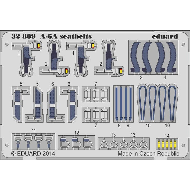 1/32 A-6A Seatbelts (for Trumpeter)
