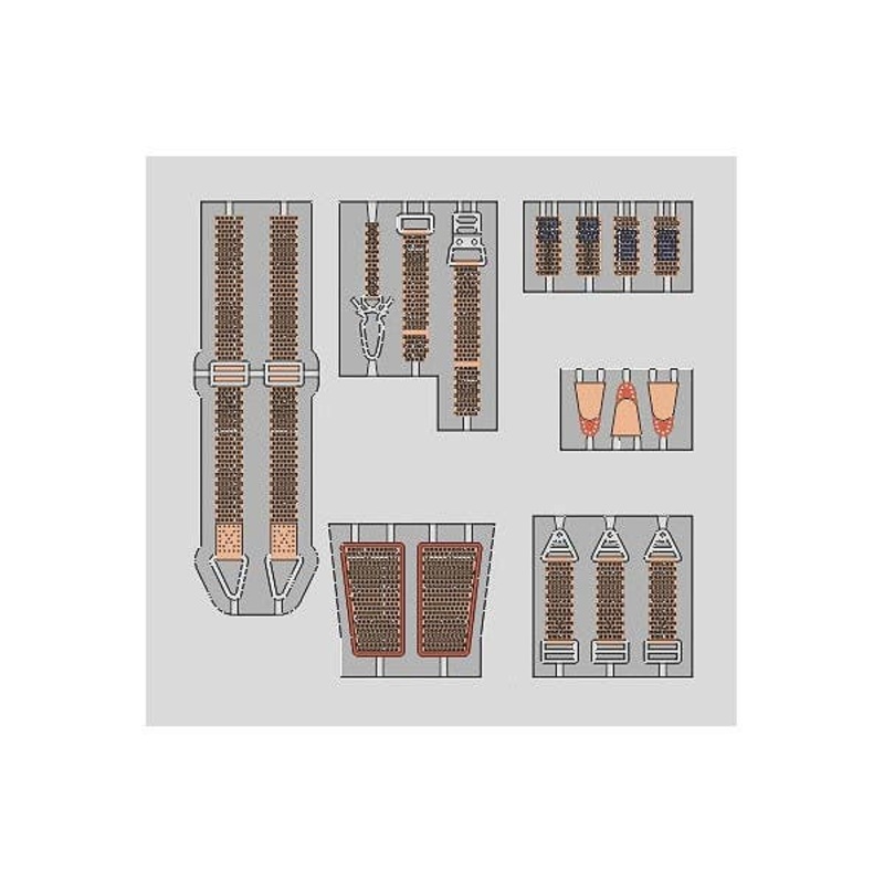 1/32 Bf 109G Seatbelts (for Revell)