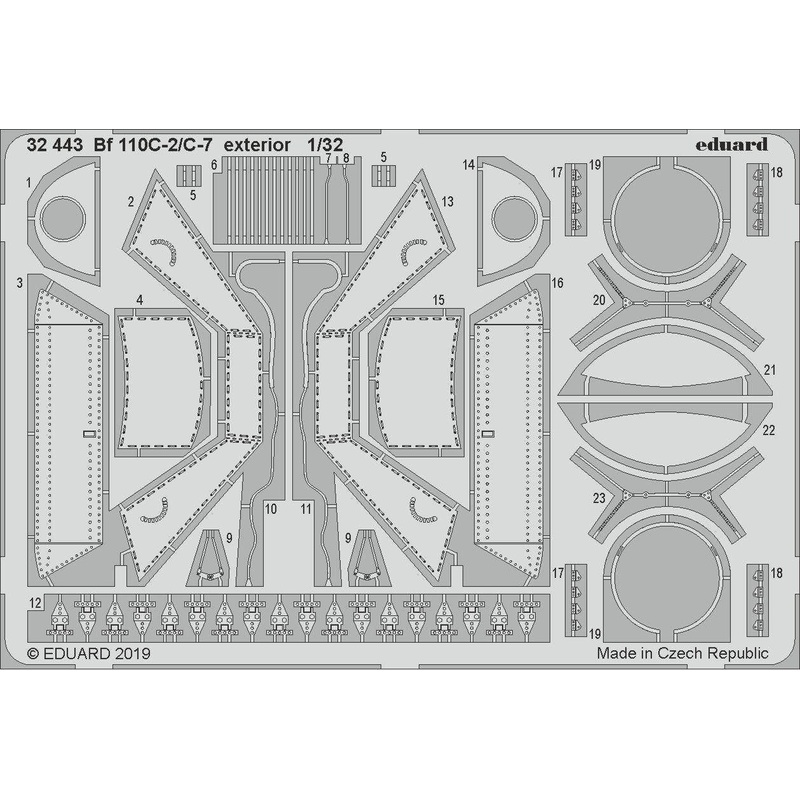 1/32 Bf 110C-2/C-7 Exterior Photo-Etched Parts (for Revell)