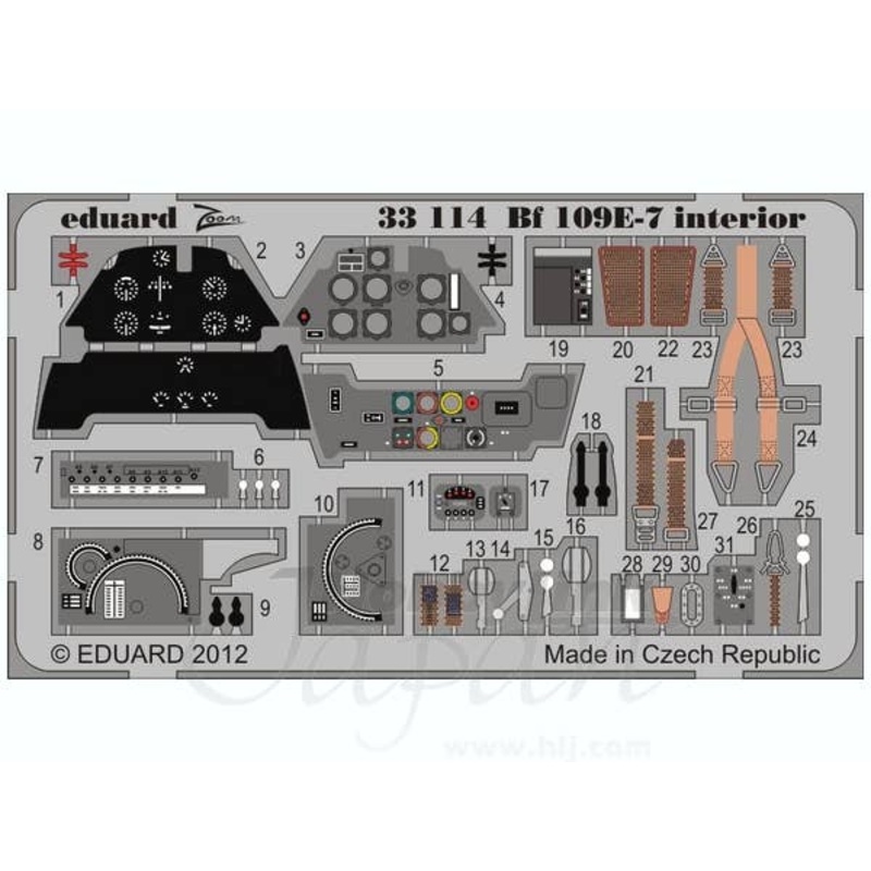 1/32 Bf109E-7 Interior S.A. (Trumpeter)