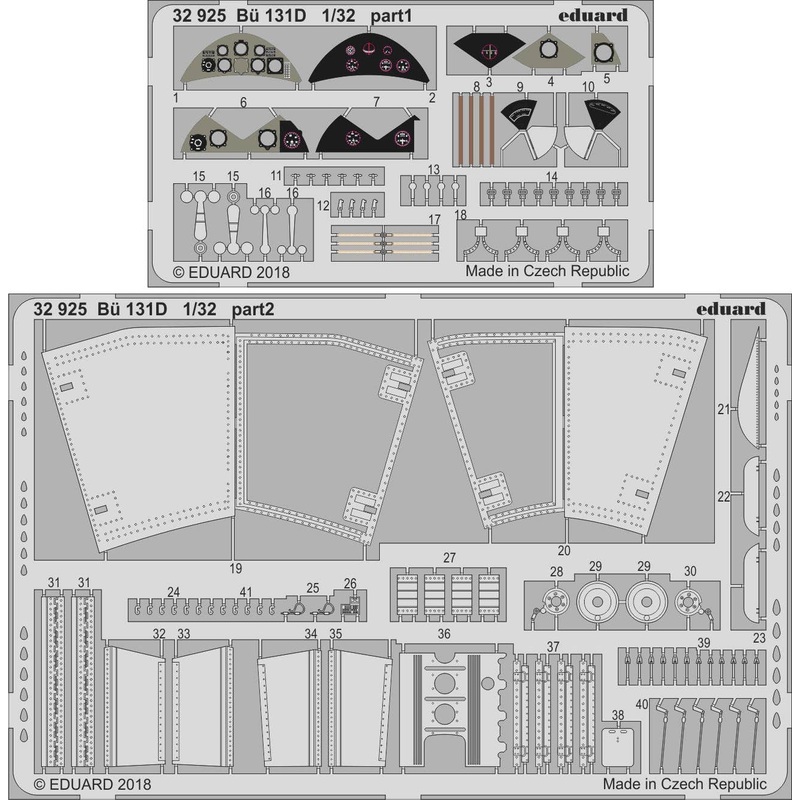 1/32 Bu 131D Photo-Etched Parts (for ICM)