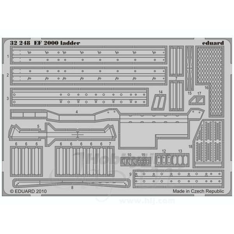 1/32 EF-2000 Ladder PE Set (for Revell/ Trumpeter)