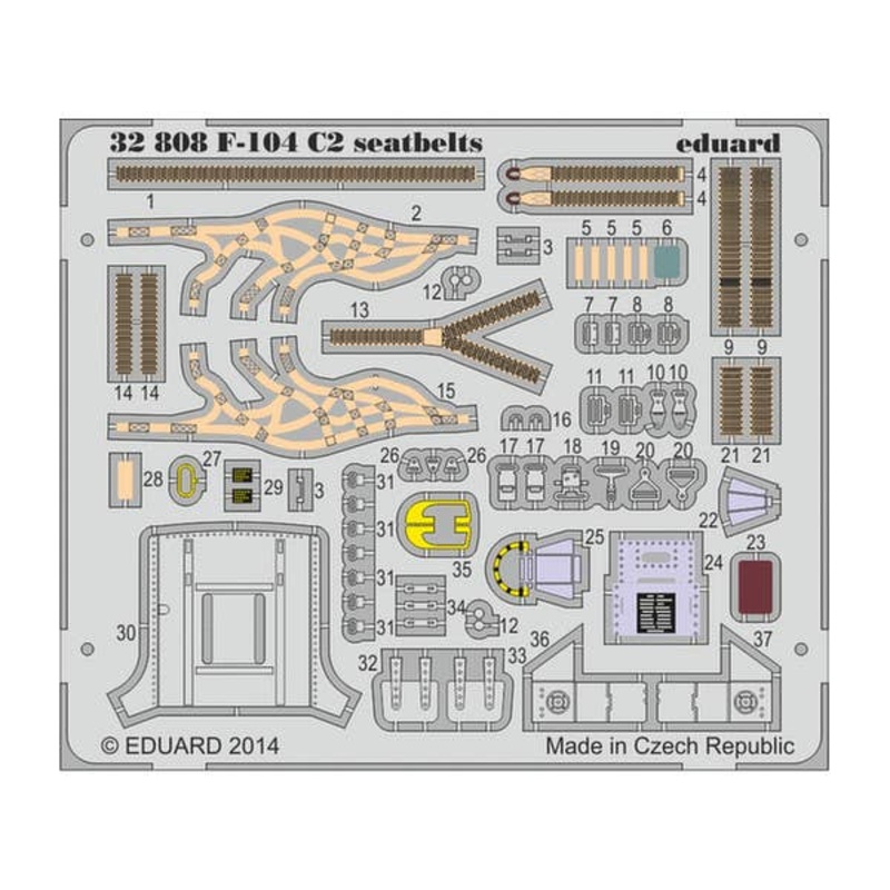 1/32 F-104 C2 Seatbelts (for Italeri)