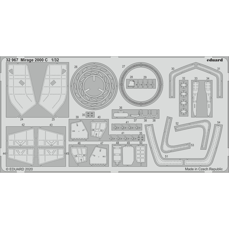 1/32 Mirage 2000 C Photo-Etched Parts (for Kitty Hawk)