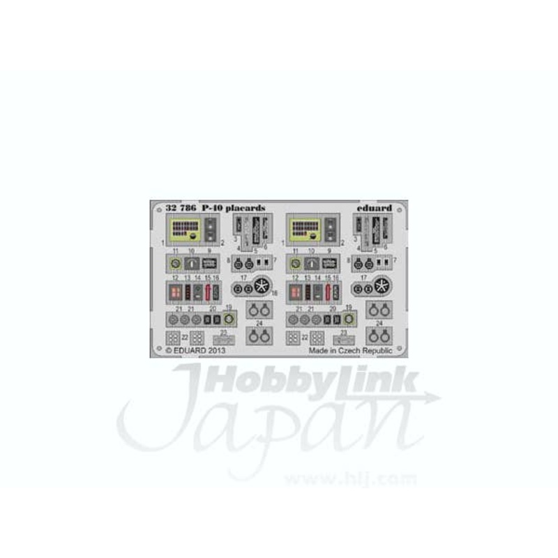 1/32 P-40 Placards