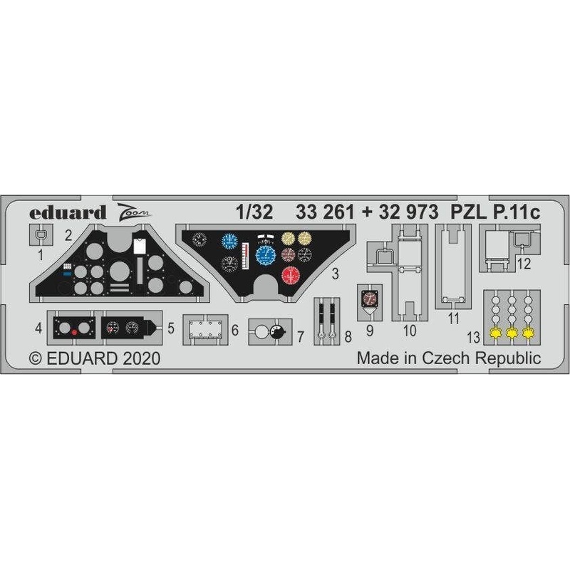 1/32 PZL P.11c Photo-Etched Parts (for IBG)
