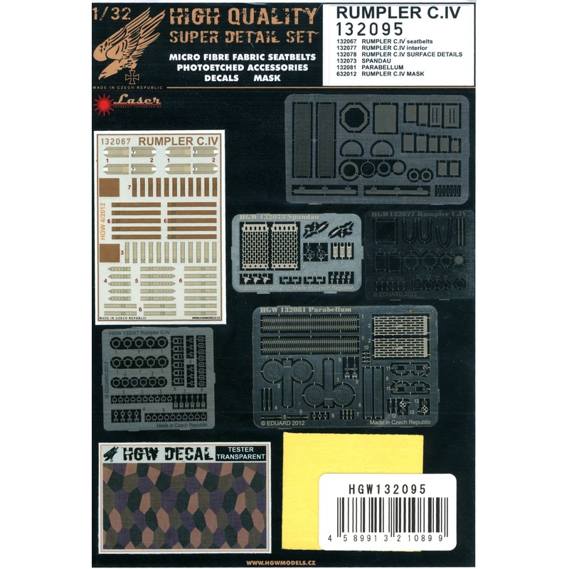 1/32 Rumpler C.IV Super Detail Set (for Wingnut Wings)