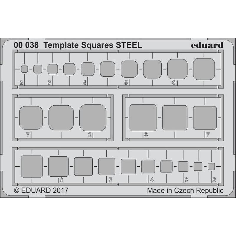 Template Squares Steel