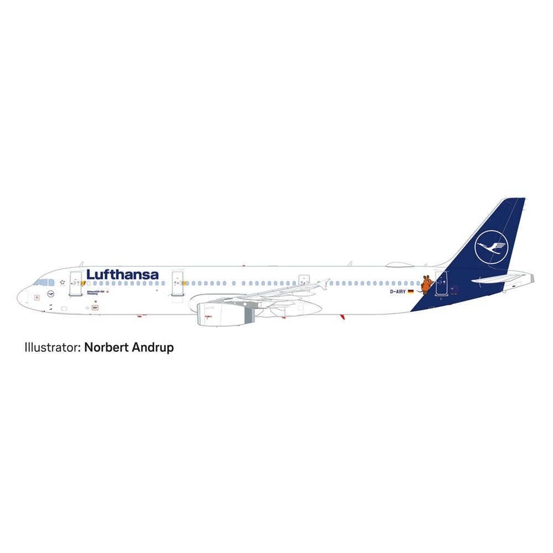 1/200 (Snap) A321 Lufthansa Die Maus D-AIRY