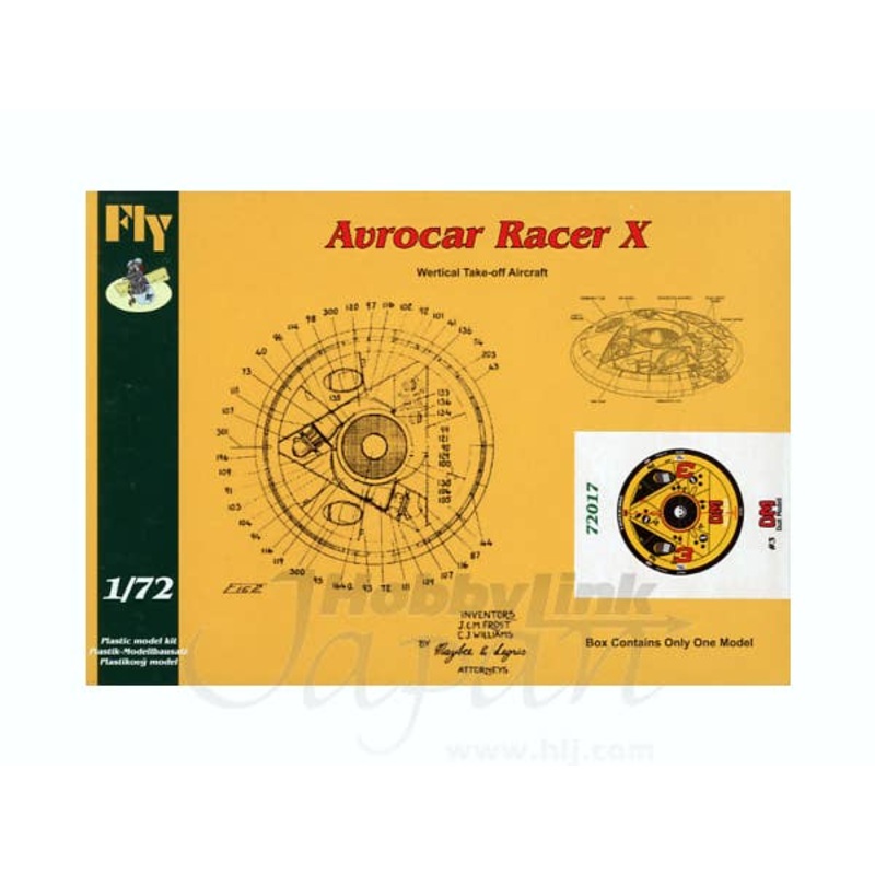 1/72 No. 3 Avrocar Racer X Duzi Modell