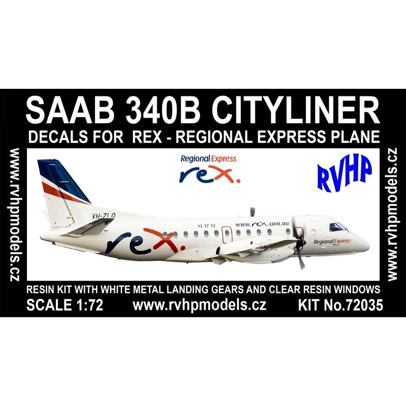 1/72 Saab 340B Cityliner (REX)